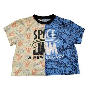 Space Jam Unique Custom short sleeve crop T shirt size medium